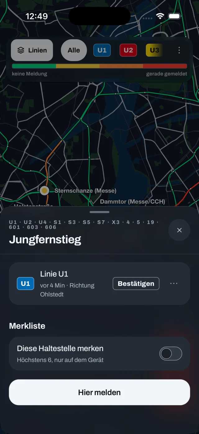 Kontrollpunkt, Alles, was zu einer Meldung gehört