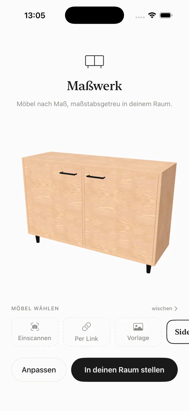 Maßwerk, Erst ansehen, dann aufstellen